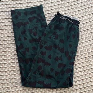 Boys Calvin Klein Forest Green and Black Lounge Pants